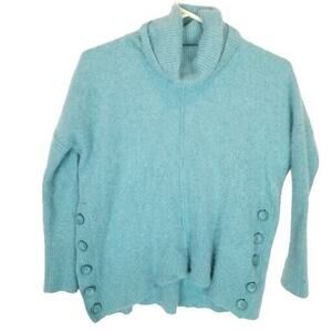 Cynthia Rowley Womens Cashmere Turtleneck Sweater Size S Preppy Coastal Grandma